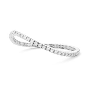 Diamond flex tennis bracelet set with 3.25ct tw of natural brilliant cut diamonds 