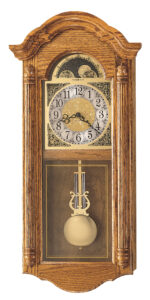 Quartz movement plays your choice of full Westminster or Ave Maria chimes, allowing you to enjoy the beautiful harmony of this chiming wall clock.